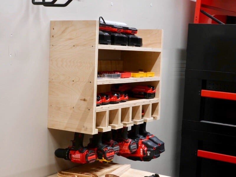 How to Build a DIY Drill Charging Station and 2x4 Workbench Base